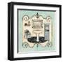 Marseille Vacation III-Janet Tava-Framed Art Print