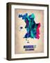 Marseille Watercolor Poster-NaxArt-Framed Art Print