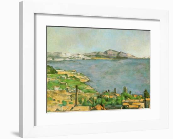 Marseilles Bay-Paul Cézanne-Framed Art Print