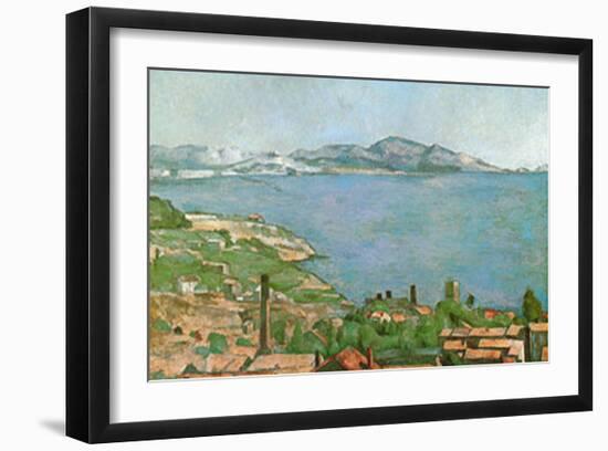 Marseilles Bay-Paul Cézanne-Framed Art Print