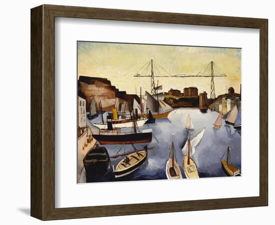 Marseilles Harbour-Christopher Wood-Framed Giclee Print