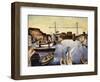 Marseilles Harbour-Christopher Wood-Framed Giclee Print