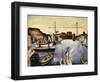 Marseilles Harbour-Christopher Wood-Framed Giclee Print