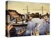 Marseilles Harbour-Christopher Wood-Stretched Canvas