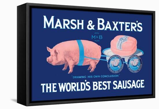 Marsh and Baxter's World's Best Sausage-Simon-Framed Stretched Canvas