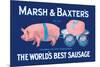Marsh and Baxter's World's Best Sausage-Simon-Mounted Art Print