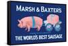 Marsh and Baxter's World's Best Sausage-Simon-Framed Stretched Canvas