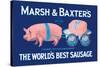 Marsh and Baxter's World's Best Sausage-Simon-Stretched Canvas