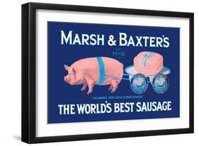 Marsh and Baxter's World's Best Sausage-Simon-Framed Art Print