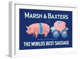 Marsh and Baxter's World's Best Sausage-Simon-Framed Art Print