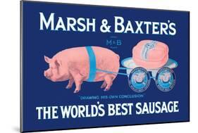 Marsh and Baxter's World's Best Sausage-Simon-Mounted Art Print