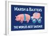 Marsh and Baxter's World's Best Sausage-Simon-Framed Art Print