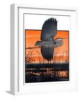 "Marsh Bird,"October 3, 1925-Paul Bransom-Framed Giclee Print