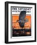 "Marsh Bird," Saturday Evening Post Cover, October 3, 1925-Paul Bransom-Framed Giclee Print