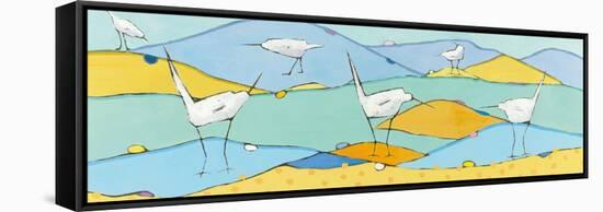 Marsh Egrets I-Phyllis Adams-Framed Stretched Canvas