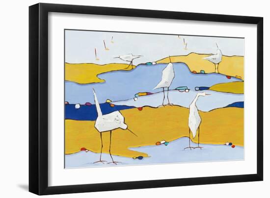 Marsh Egrets VI-Phyllis Adams-Framed Art Print