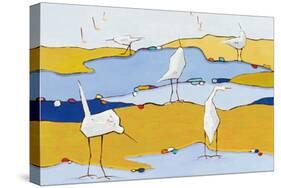 Marsh Egrets VI-Phyllis Adams-Stretched Canvas