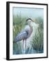 Marsh Heron I-Tim O'toole-Framed Art Print