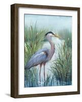 Marsh Heron I-Tim O'toole-Framed Art Print