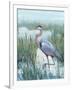 Marsh Heron II-Tim O'toole-Framed Art Print