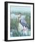 Marsh Heron II-Tim O'toole-Framed Premium Giclee Print