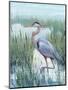 Marsh Heron II-Tim O'toole-Mounted Art Print