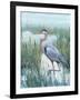 Marsh Heron II-Tim O'toole-Framed Art Print