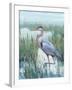 Marsh Heron II-Tim O'toole-Framed Art Print