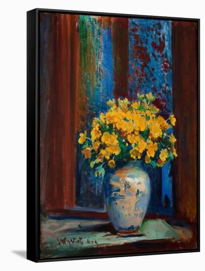 Marsh Marigolds, 1909 (Oil on Canvas)-Leon Wyczolkowski-Framed Stretched Canvas