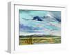 Marsh Skies-Carol Hallock-Framed Art Print