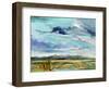 Marsh Skies-Carol Hallock-Framed Art Print