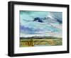 Marsh Skies-Carol Hallock-Framed Art Print