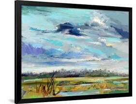 Marsh Skies-Carol Hallock-Framed Art Print