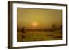 Marsh Sunset, Newburyport, Massachusetts, C. 1876-1882 (Oil on Canvas)-Martin Johnson Heade-Framed Giclee Print