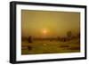 Marsh Sunset, Newburyport, Massachusetts, C. 1876-1882 (Oil on Canvas)-Martin Johnson Heade-Framed Giclee Print