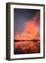 Marsh Sunset Reflections, Merced Wildlife Refuge-Vincent James-Framed Photographic Print