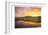 Marsh Sunset-Milli Villa-Framed Art Print