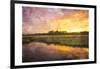 Marsh Sunset-Milli Villa-Framed Art Print