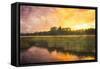 Marsh Sunset-Milli Villa-Framed Stretched Canvas