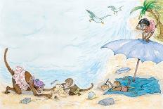 Umbrella Dance - Turtle-Marsha Winborn-Giclee Print