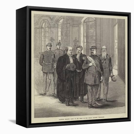 Marshal Bazaine Going to His Trial at the Grand Trianon, Versailles-null-Framed Stretched Canvas