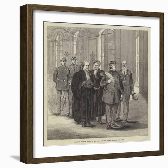 Marshal Bazaine Going to His Trial at the Grand Trianon, Versailles-null-Framed Giclee Print