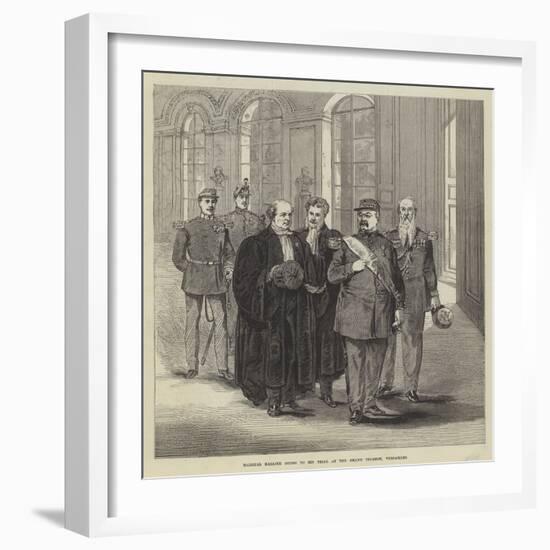 Marshal Bazaine Going to His Trial at the Grand Trianon, Versailles-null-Framed Giclee Print