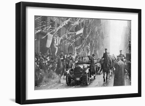 Marshal Joffre and Viviani Arrive in New York, First World War, 9 May 1917-null-Framed Giclee Print