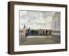 Marshal Joffre on Mission to Washington Inspecting Students of West Point, Spring 1917-Charles Edmund Brock-Framed Giclee Print