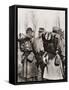 Marshal Joseph Jacques Césaire Joffre Inspecting His Troops, from 'The Illustrated War News', 1915-null-Framed Stretched Canvas