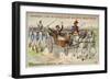 Marshal Massena at the Battle of Wagram, 1809-null-Framed Giclee Print