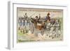 Marshal Massena at the Battle of Wagram, 1809-null-Framed Giclee Print