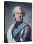 Marshal Maurice de Saxe-Maurice Quentin de La Tour-Stretched Canvas