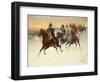 Marshal Ney and Napoleon and their Troops during the Russian campaign-Jan van Chelminski-Framed Premium Giclee Print